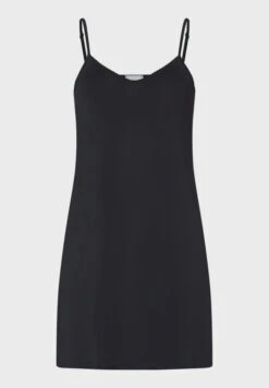 HANRO Deluxe Satin Slip- Black -Selected Fashion Lingerie Stores HANRO B 070019 071065 jpg 1