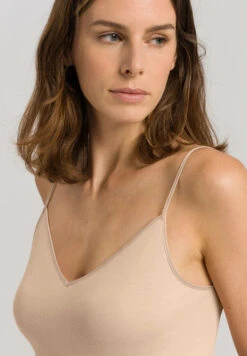 HANRO Cotton Seamless Vest With Spaghetti Straps - Beige 6 HANRO Cotton Seamless Vest With Spaghetti Straps - Beige -Selected Fashion Lingerie Stores HANRO B 070274 071601 6 1200x jpg