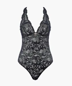 Aubade FlowermaniaBody - Black -Selected Fashion Lingerie Stores LA86 NOIR 1 jpg