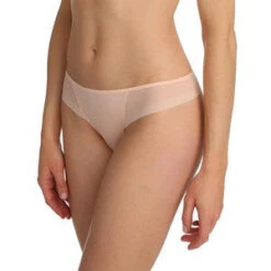 MARIE JO Undertones Thong In Various Colours -Selected Fashion Lingerie Stores Marie Jo Glossy Pink Undertones Thong side