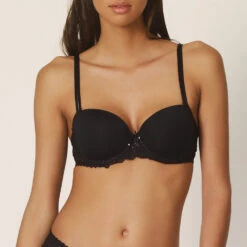 MARIE JO Jane Padded Balcony Bra - Black